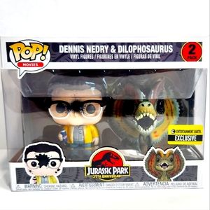 Dennis Nedry & Dilophosaurus Funko Pop